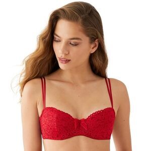 b. tempt'd by wacoal ciao bella balconette bra red size 32DD